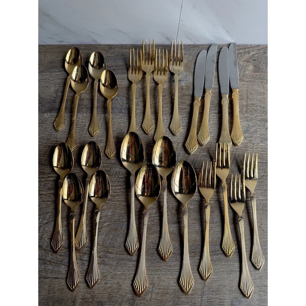 Service For 4 Towle Supreme Cutlery PRIMAVERA Pattern Stainless Flatware